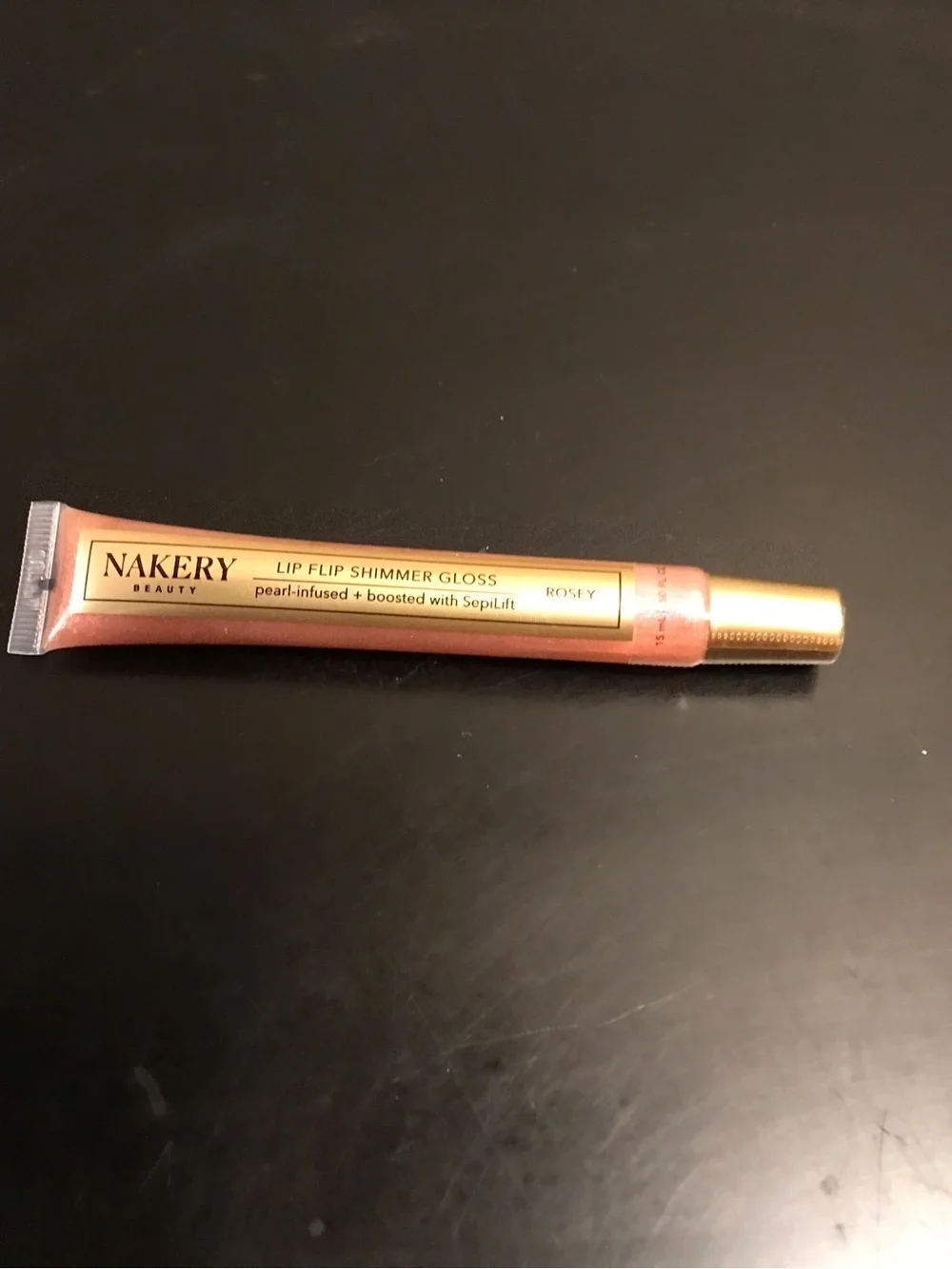 Nakery Lip Flip Shimmer Gloss — Rosy